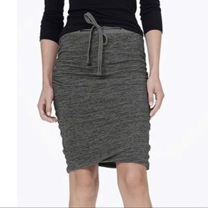 Standard James Perse Gray Ruched Skirt
